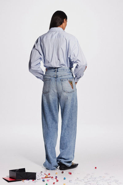 STRIKE PATCHWORK STRIPE SHIRT