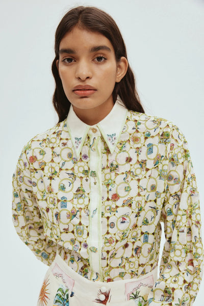SUNSET BRODERIE SHIRT