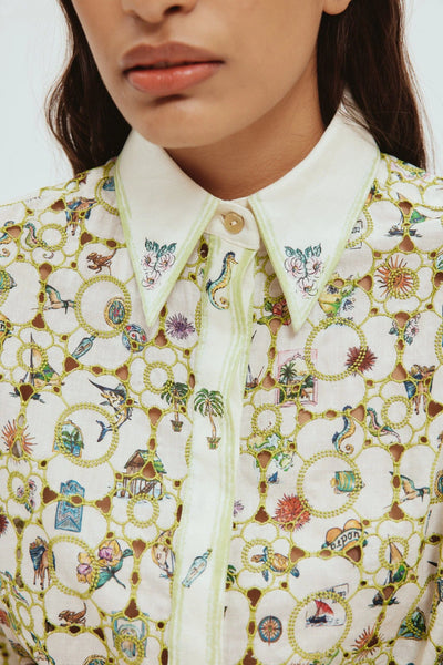 SUNSET BRODERIE SHIRT