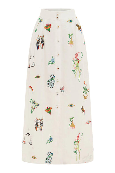 ATTICUS EMBROIDERED SKIRT