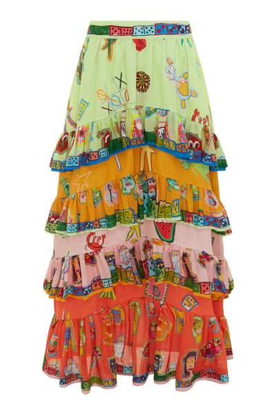 PLAYERS TIERED SKIRT