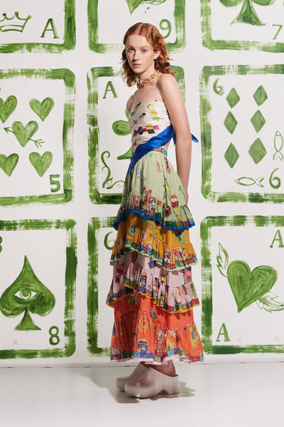 PLAYERS TIERED SKIRT