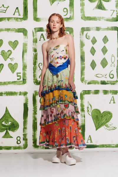 PLAYERS TIERED SKIRT