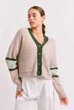 ADDISON CASHMERE CARDI IN LIGHTWEIGHT BEIGE