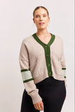 ADDISON CASHMERE CARDI IN LIGHTWEIGHT BEIGE
