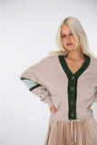 ADDISON CASHMERE CARDI IN LIGHTWEIGHT BEIGE