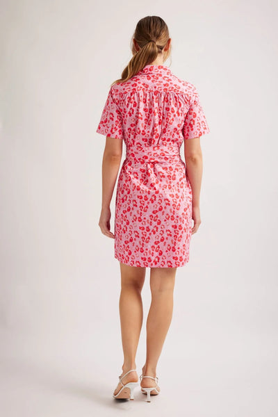ODYSSEY POPLIN DRESS IN LOLLY KIMBA