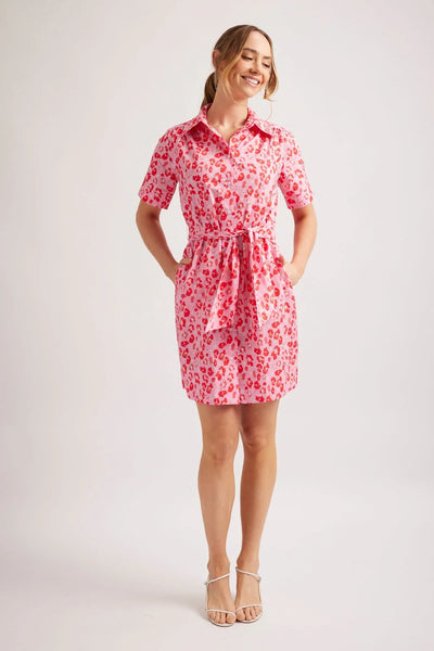 ODYSSEY POPLIN DRESS IN LOLLY KIMBA