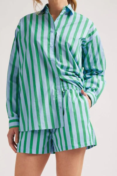 MIX-IT-UP POPLIN SHIRT IN BLUE PARASOL STRIPE