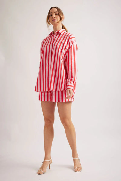 MIX-IT-UP POPLIN SHIRT IN PINK PARASOL STRIPE