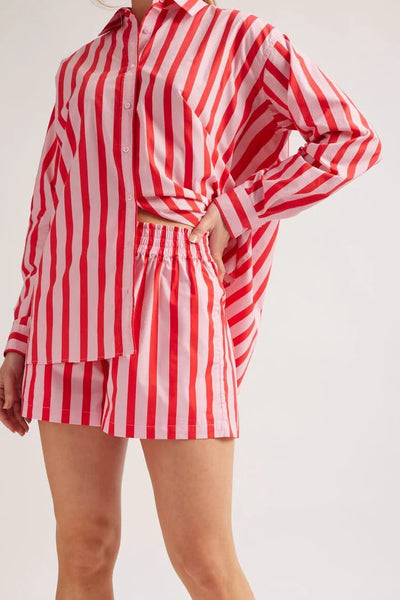 MIX-IT-UP POPLIN SHIRT IN PINK PARASOL STRIPE