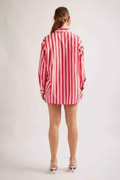 MIX-IT-UP POPLIN SHIRT IN PINK PARASOL STRIPE