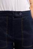 CLIO LINEN SHORT IN NAVY