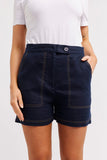 CLIO LINEN SHORT IN NAVY