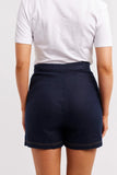 CLIO LINEN SHORT IN NAVY