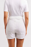 CLIO LINEN SHORT IN WHITE
