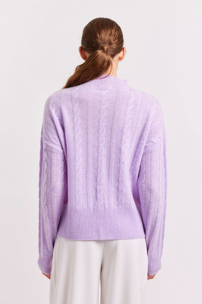 COLBIE CASHMERE SWEATER IN LAVENDER