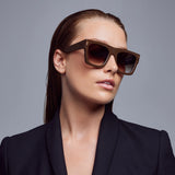 Alta Espresso w. Brushed Bronze Metal Trim / Brown Gradient Lens