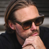 Alta Espresso w. Brushed Bronze Metal Trim / Brown Gradient Lens