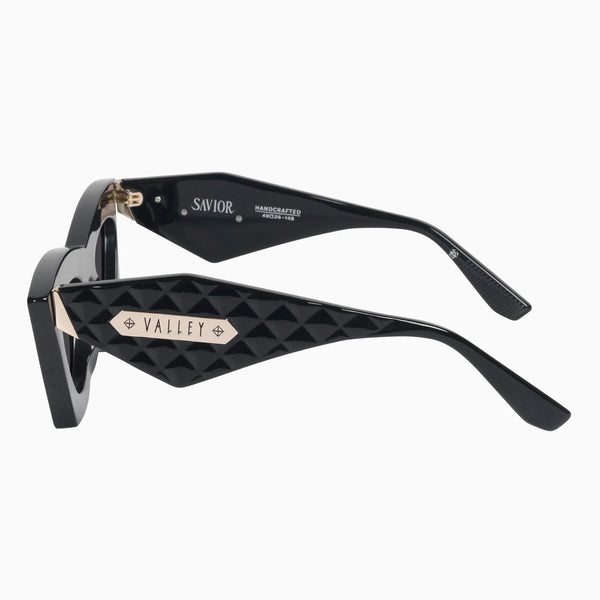 Savior- Gloss Black w. Gold Metal / Black Lens