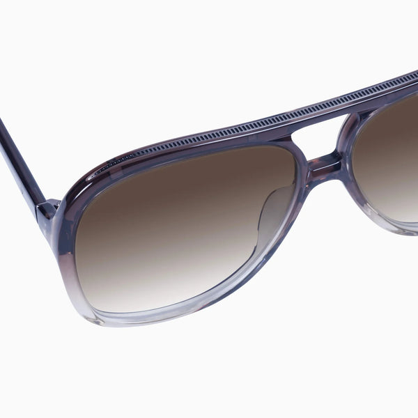 Bang Smoky Quartz Fade w. Gun Metal Trim / Brown Gradient