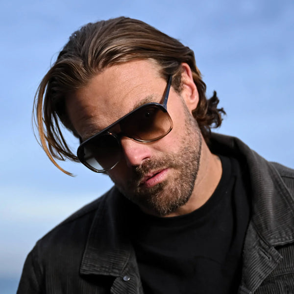 Bang Smoky Quartz Fade w. Gun Metal Trim / Brown Gradient