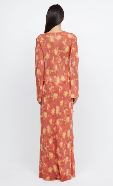 AZALEA WRAP LONG SLEEVE MAXI DRESS