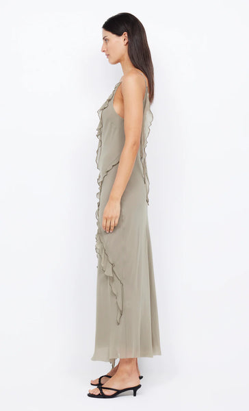GABRIEL FRILL MAXI DRESS