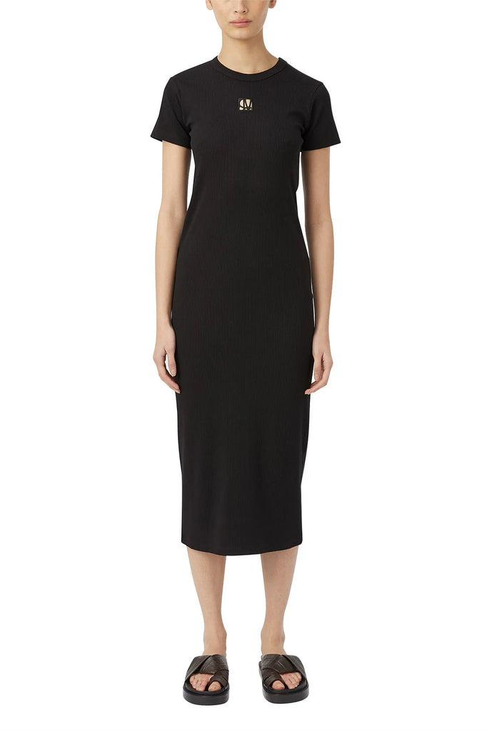 Bloom Embroidered Dress Black