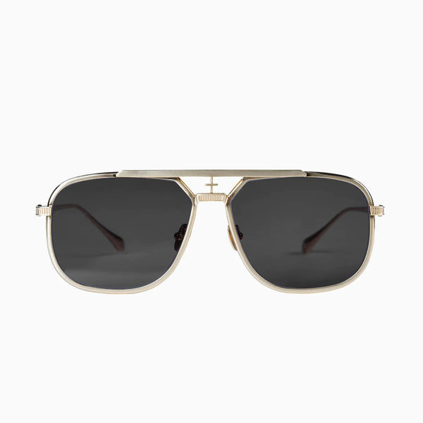 Capita- Brushed Gold Titanium / Black Lens