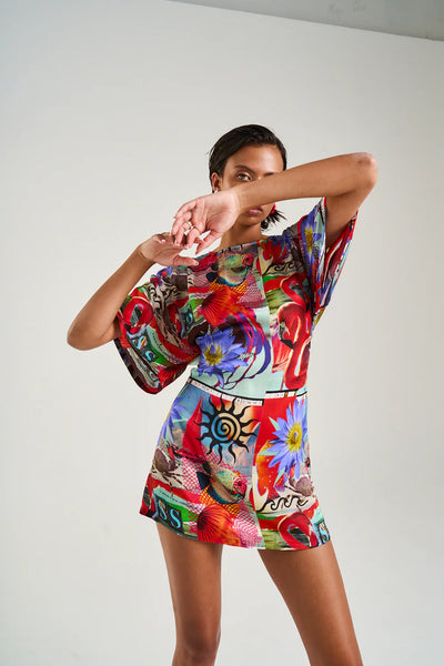 TIE FRONT DRESS - DAZED