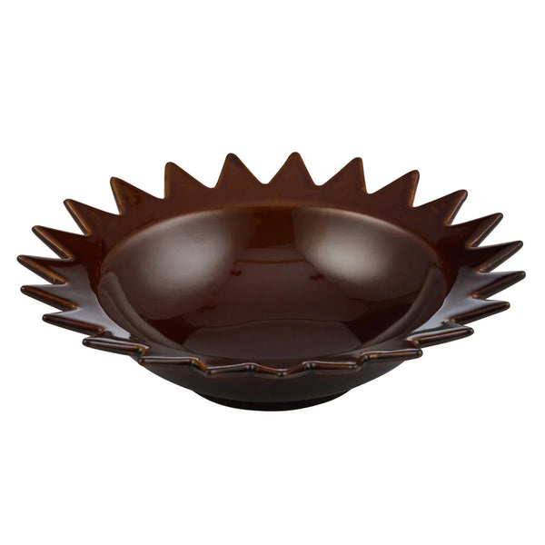 ESTIVA CERAMIC DISH 24X6CM BROWN