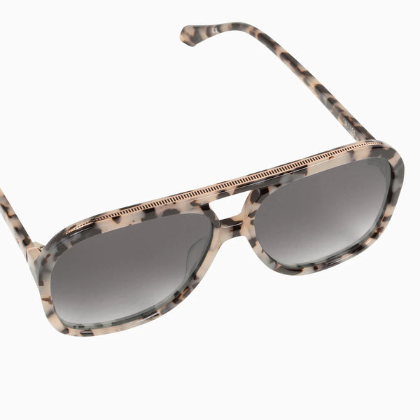 Bang- Ivory Tort w. Rose Gold Metal Trim / Black Gradient Lens