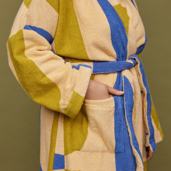 REDONDO TOWELLING ROBE - TURMERIC