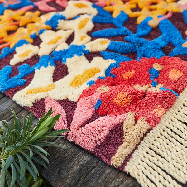 Francesca Bath Mat - Garnet