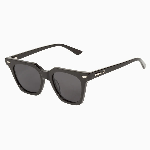Prisoner II- Gloss Black w. Silver Metal Trim / Black Lens