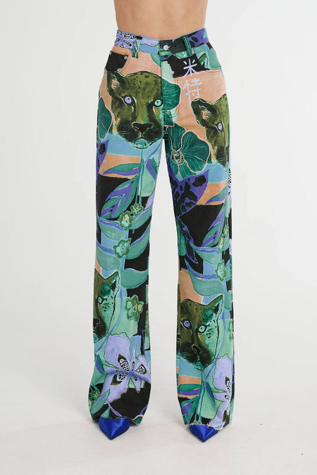 ELASTIC PANTS W/ STRIPE - NAUTILUS STRIPE