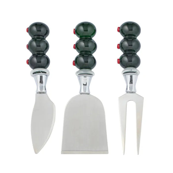 OLIVE S/3 S/STEEL CHEESE KNIVES