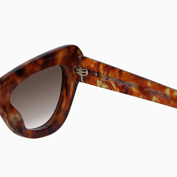 Lafayette- Maple Tort w. Gold Metal / Brown Gradient Lens