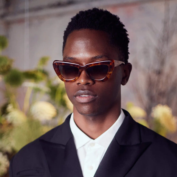 Lafayette- Maple Tort w. Gold Metal / Brown Gradient Lens