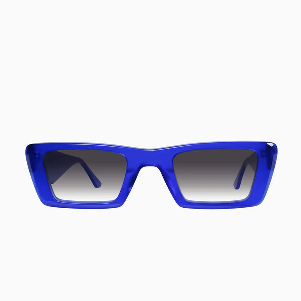 La Hara Electric Blue w. Silver Metal / Black Gradient Lens