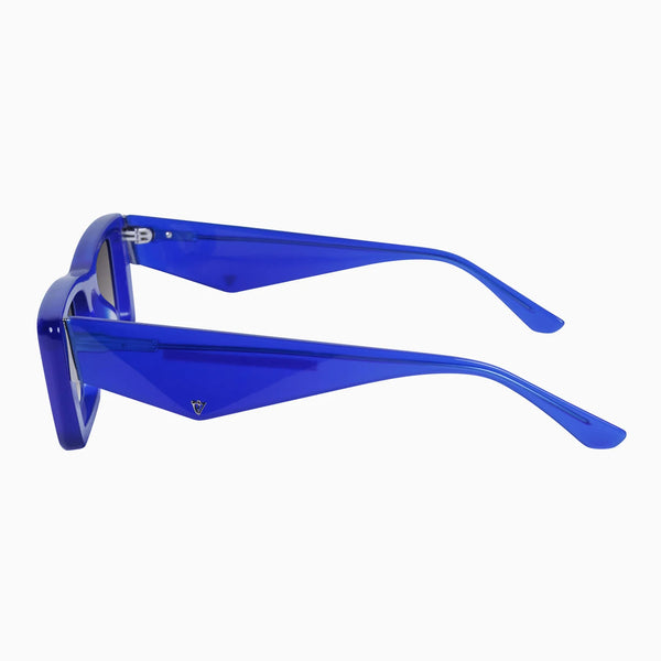 La Hara Electric Blue w. Silver Metal / Black Gradient Lens