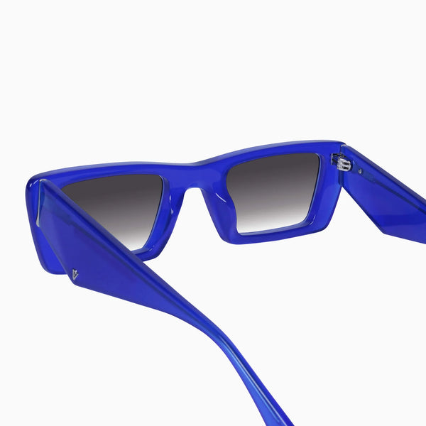 La Hara Electric Blue w. Silver Metal / Black Gradient Lens