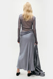 LONG BIAS CUT SKIRT STORM