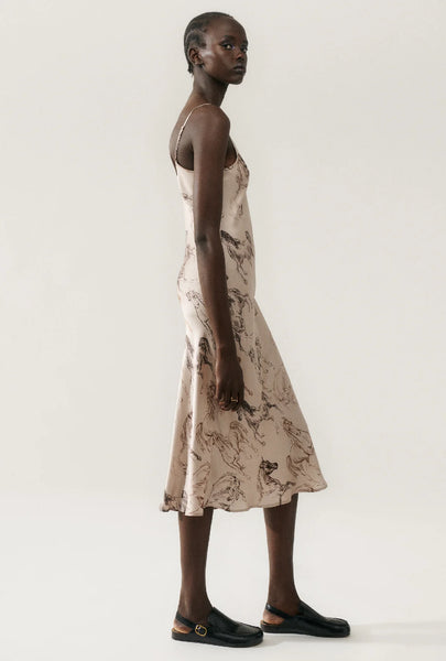 90S SLIP DRESS WILD HORSES