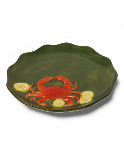 SEAVIEW STONEWARE CRAB PLATE