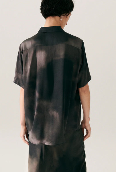 SHORT SLEEVE BOYFRIEND SHIRT SMOKE