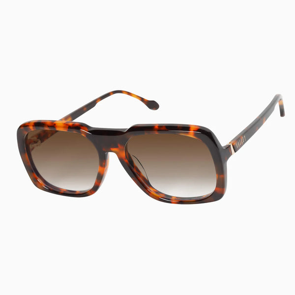 Memoir- Classic Tort w. 24k Gold Metal Trim / Brown Gradient Lens