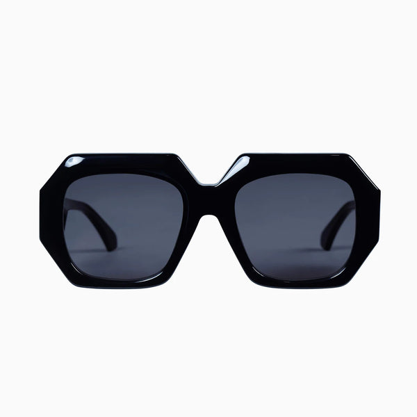 Monolith- Gloss Black w. Silver Metal Trim / Black Lens