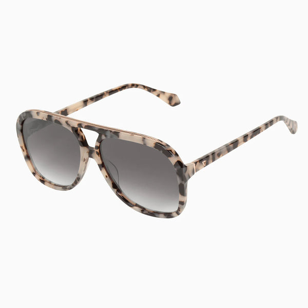 Bang- Ivory Tort w. Rose Gold Metal Trim / Black Gradient Lens